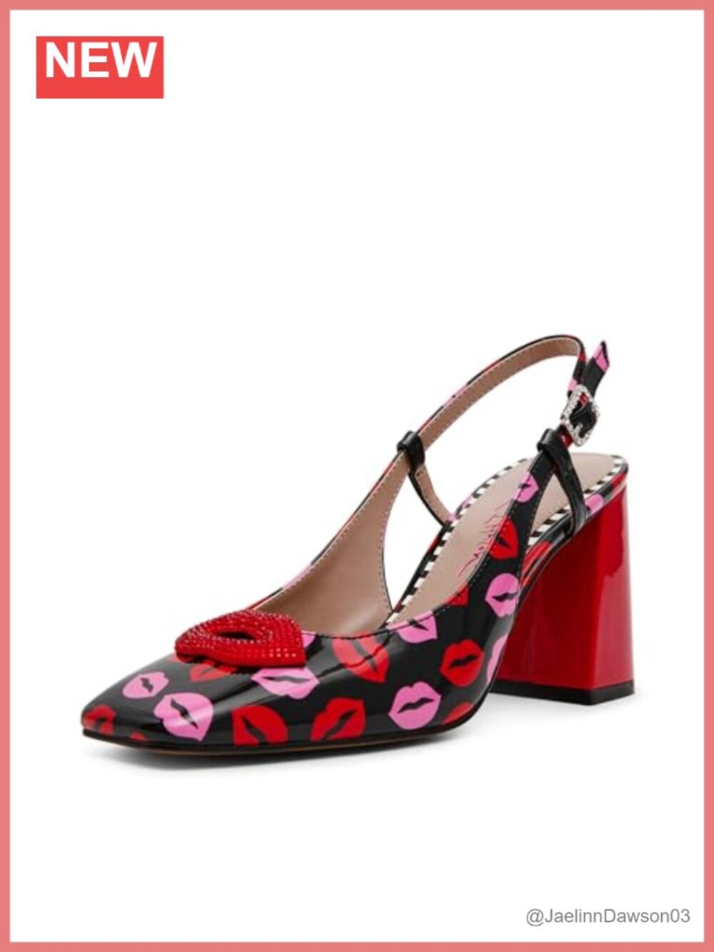 Betsey Johnson Ashhley Women's Slingback Block Heel Pumps